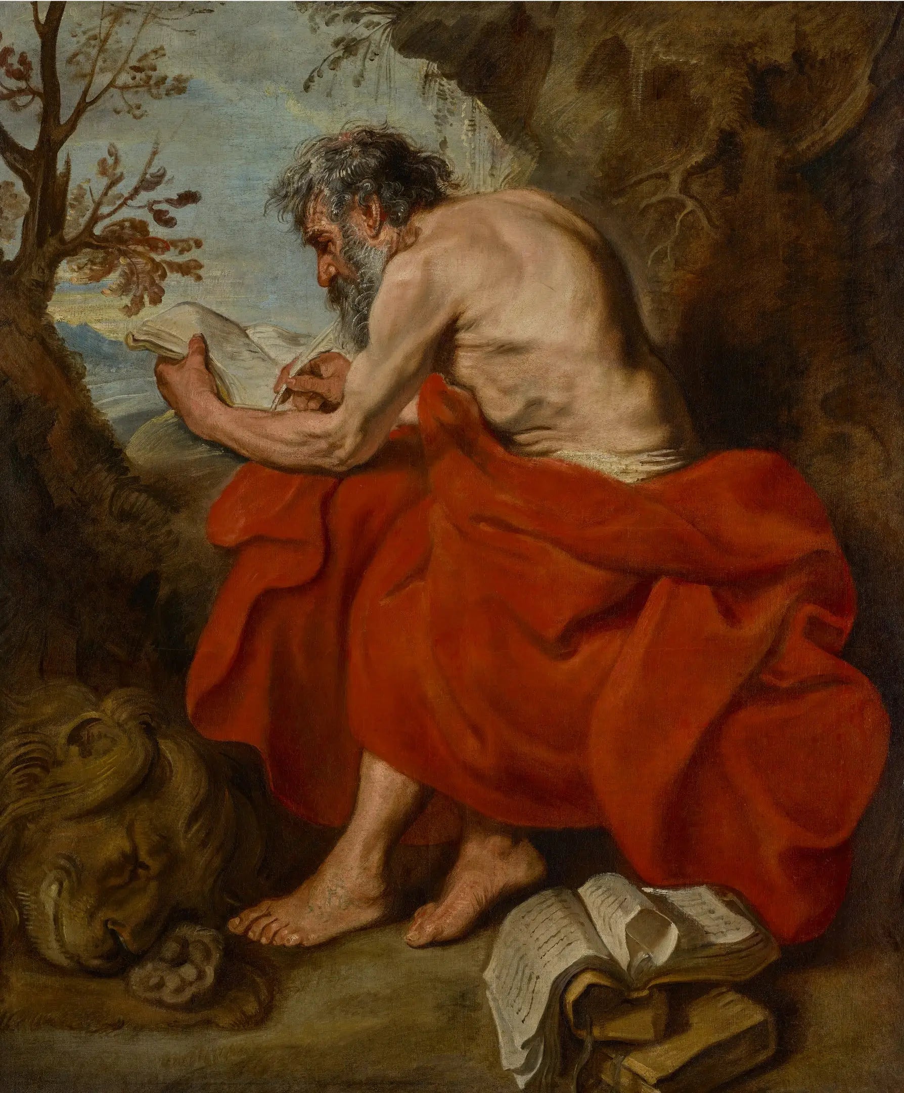 Saint Jérôme, vers 1615-1616 - Antoine van Dyck image 1 tableau peint à l’huile sur toile