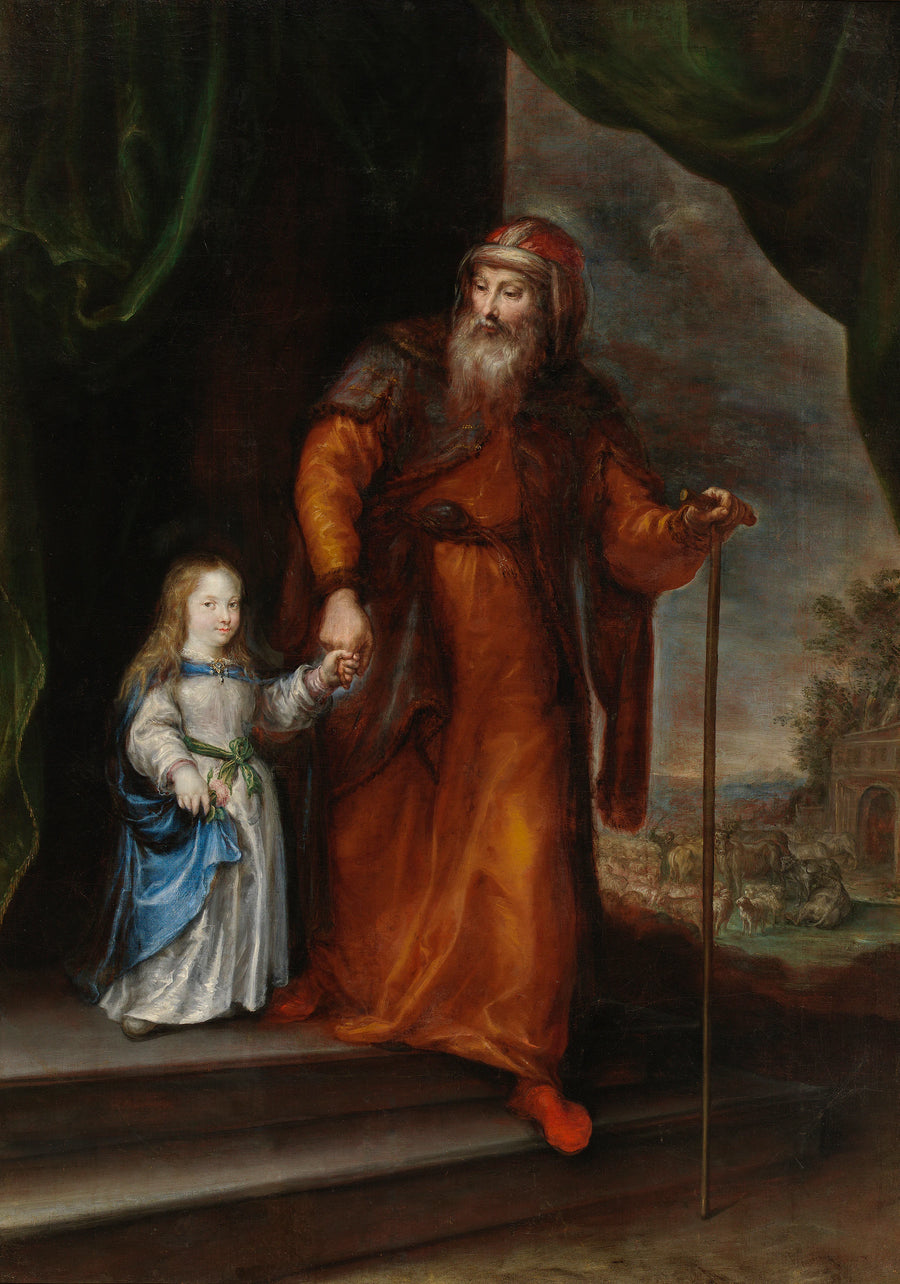 Saint Joachim conduisant la Vierge par la main - Francisco Camilo