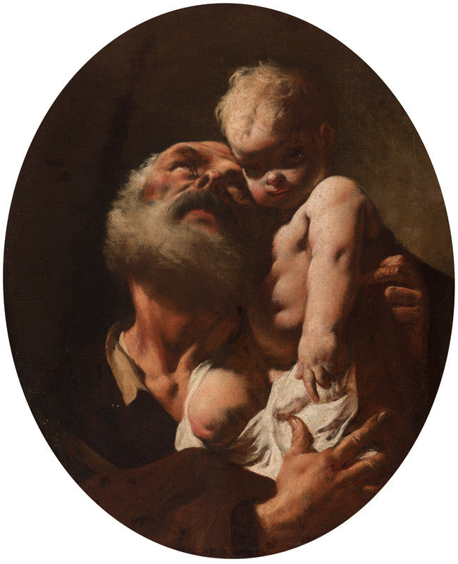 Saint Joseph avec l'Enfant - Giovanni Battista Piazzetta image 1 reproduction de peinture à l’huile