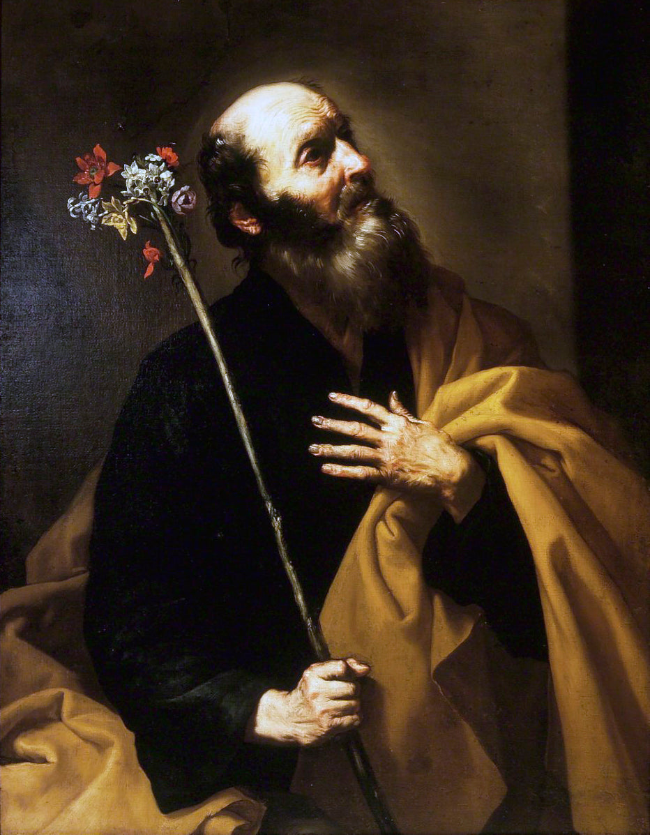 Saint Joseph avec la verge fleurie - Jusepe de Ribera image 1 reproduction de peinture à l’huile