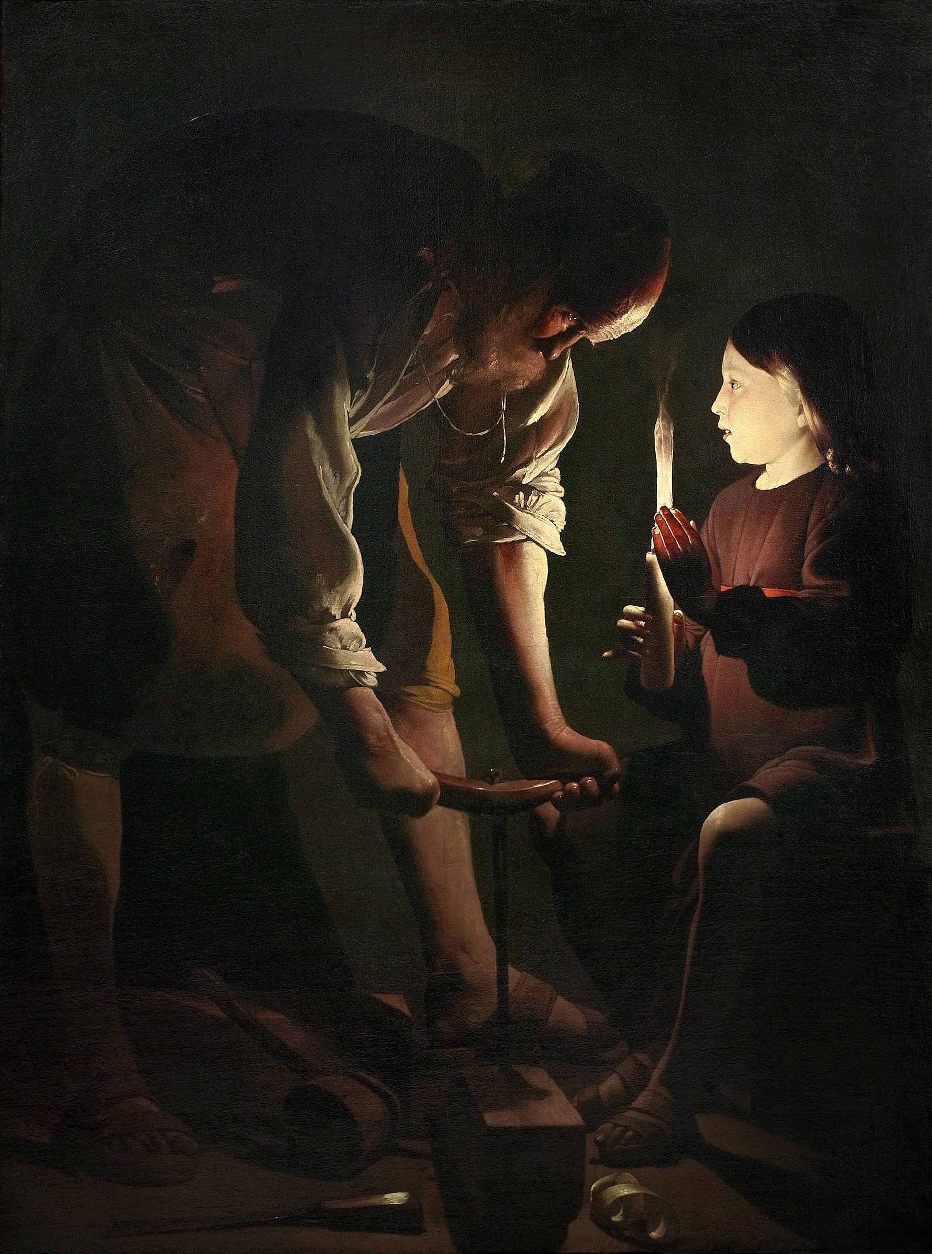 Saint Joseph charpentier - Georges de La Tour image 1 reproduction d’œuvre d’art à l’huile