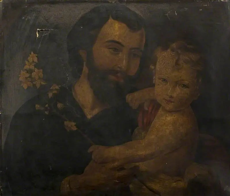 Saint Joseph et l'Enfant Jésus - Bartolomé Esteban Murillo image 1 copie de tableau peinte à la main