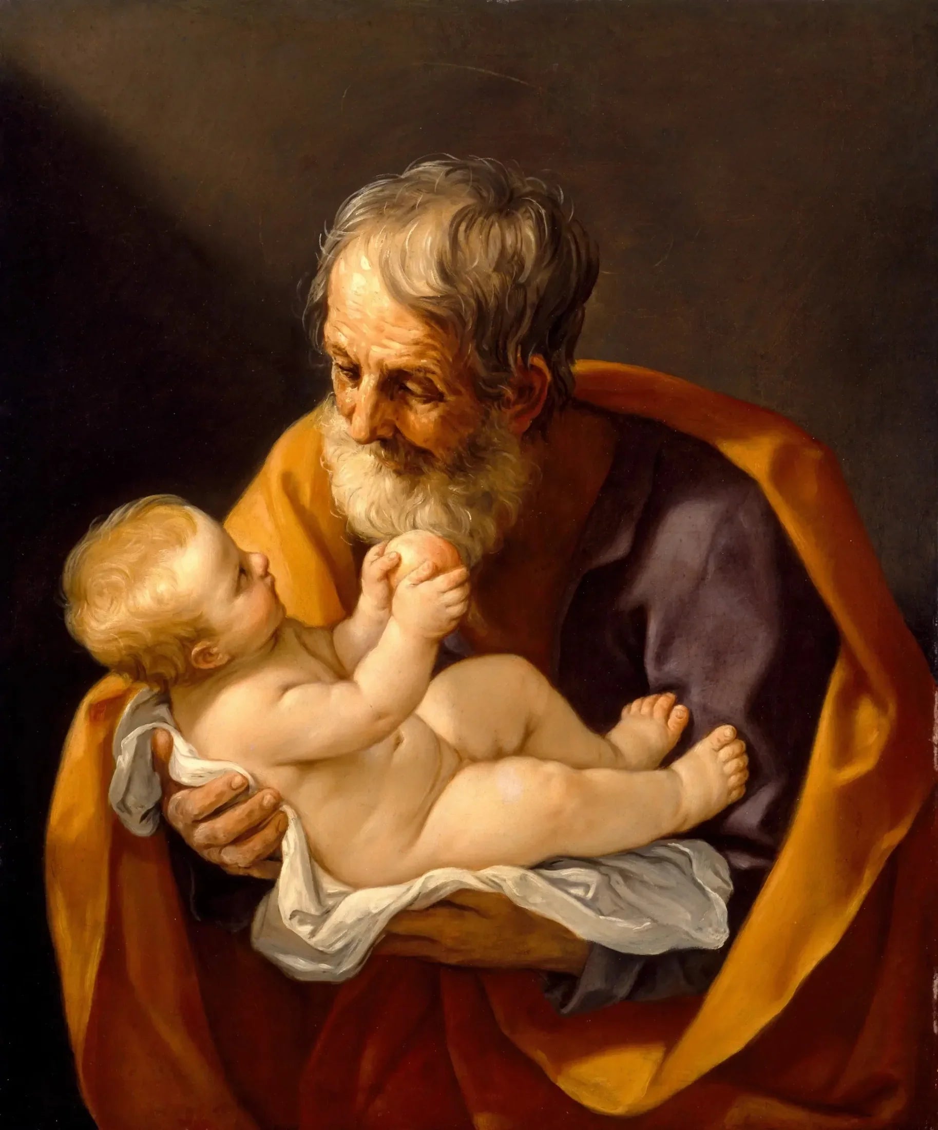 Saint Joseph et l'Enfant Jésus - Guido Reni image 1 reproduction réalisée par Alpha Reproduction