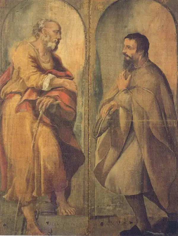 Saint Joseph et un dévot - Antonio da Correggio image 1 tableau peint à l’huile sur toile