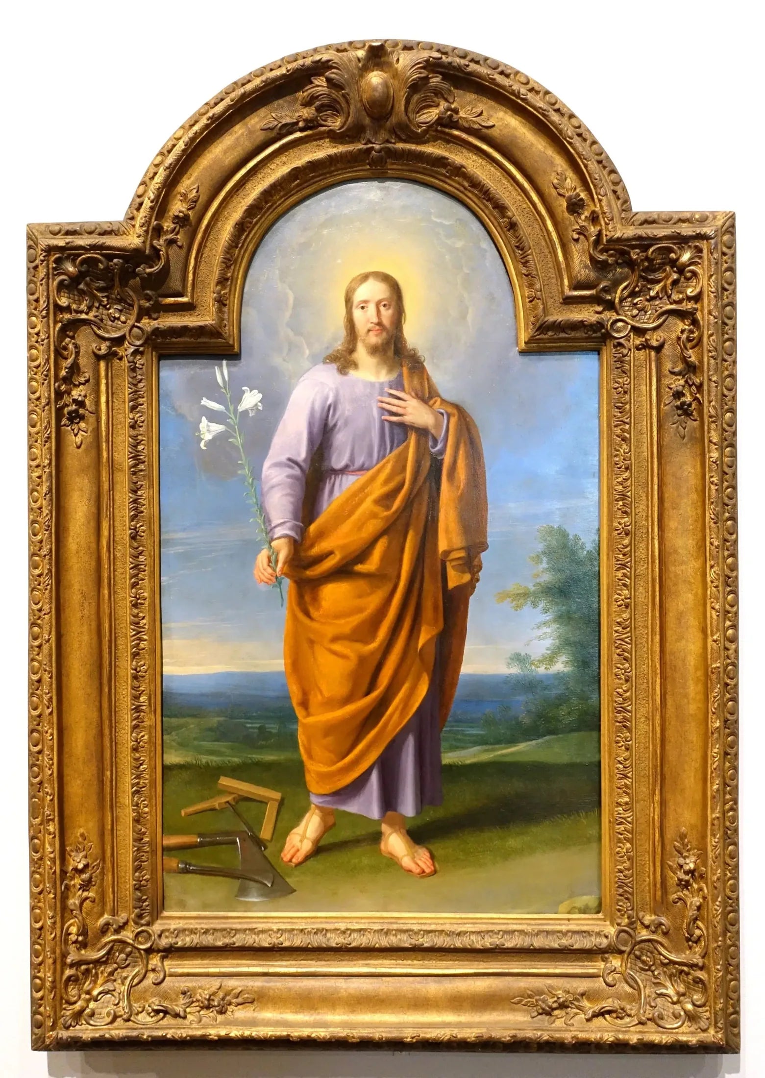 Saint Joseph - Philippe de Champaigne image 1 copie peinte à la main à l’huile