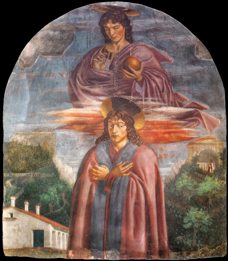 Saint Julien et le Rédempteur - Andrea del Castagno image 1 reproduction artisanale de tableau