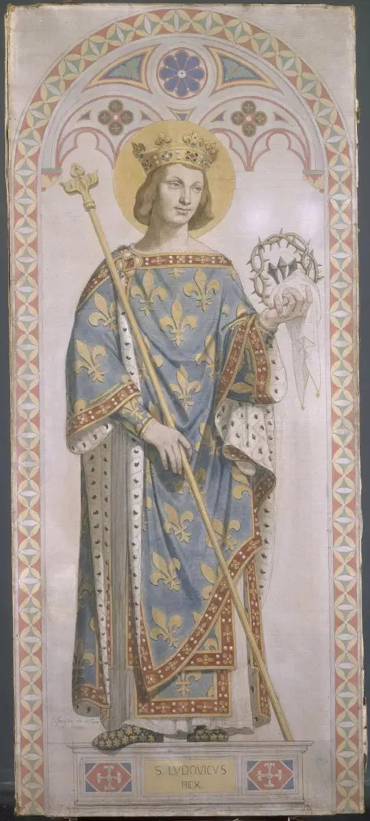 Saint Louis, roi de France - Jean-Auguste-Dominique Ingres image 1 copie peinte à la main à l’huile