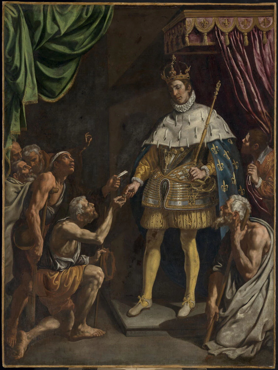 Saint Louis roi de France distribuant les aumônes - Luis Tristán