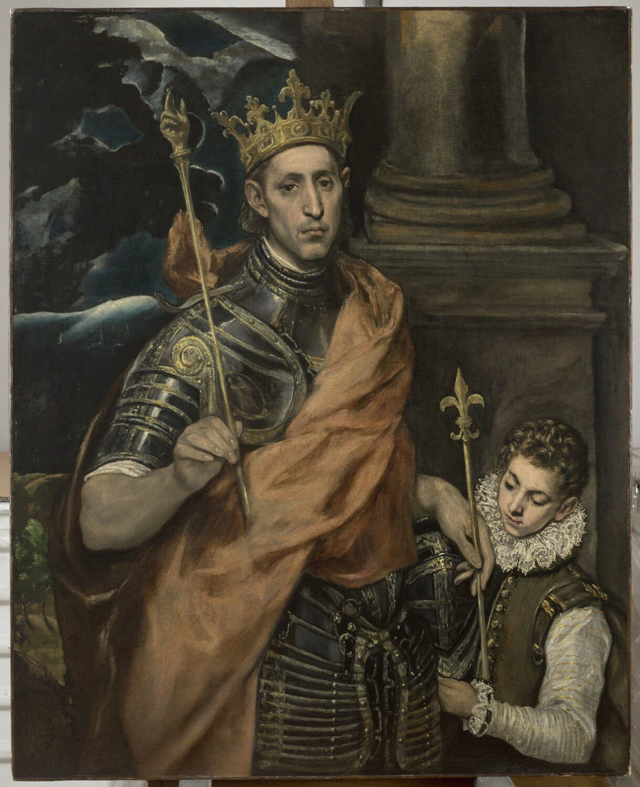 Saint Louis, roi de France, et un page - Domenikos Theotocopoulos