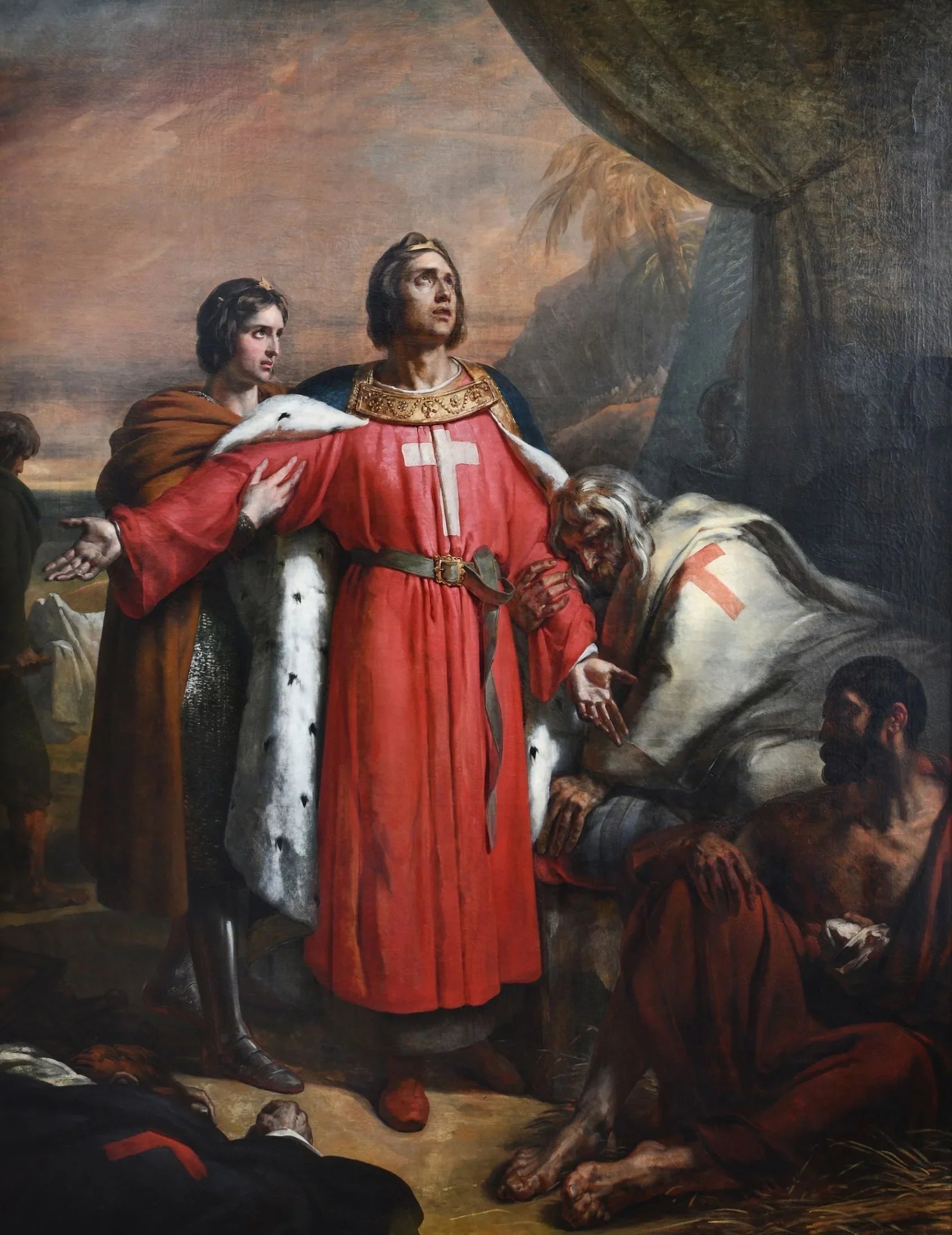 Saint Louis visitant les pestiférés - Ary Scheffer image 1 reproduction d’œuvre d’art à l’huile