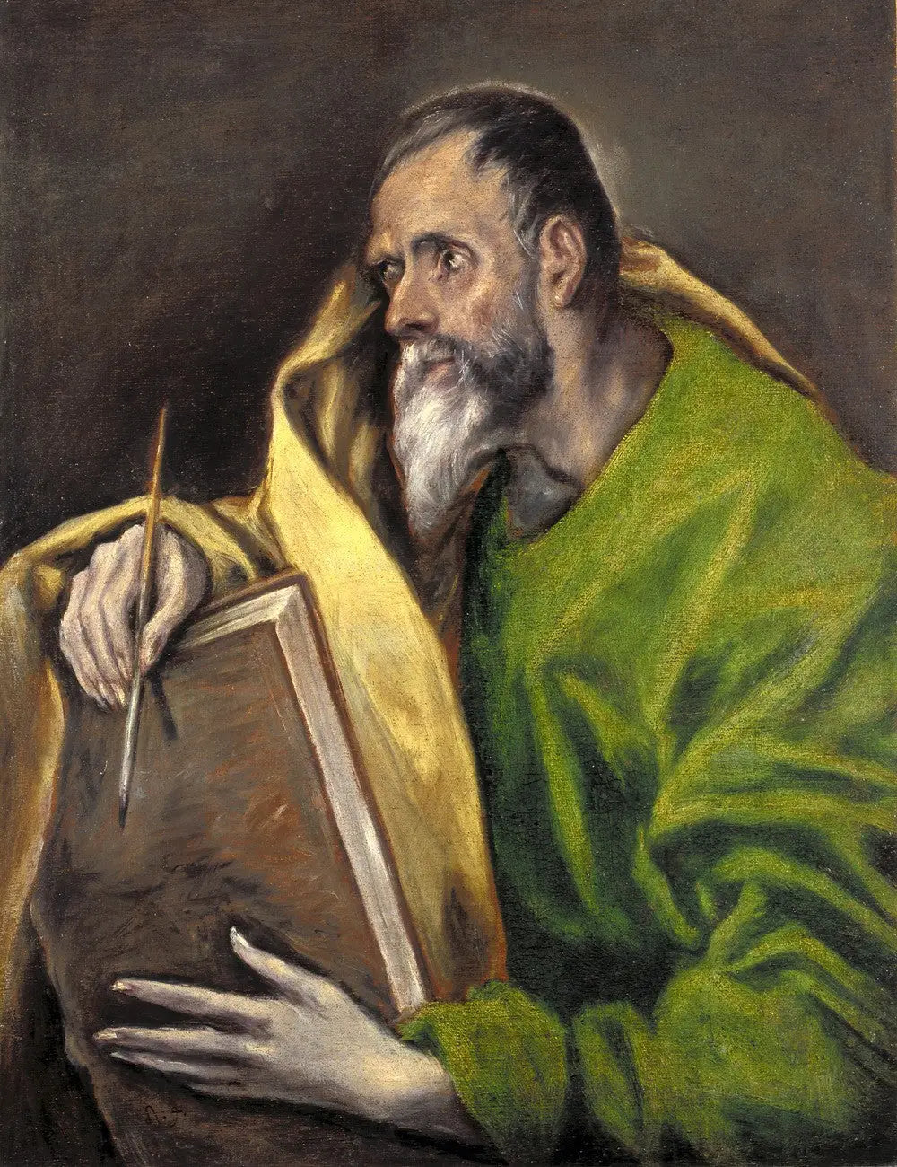 Saint Luc d'El Greco - El Greco image 1 copie de tableau peinte à la main