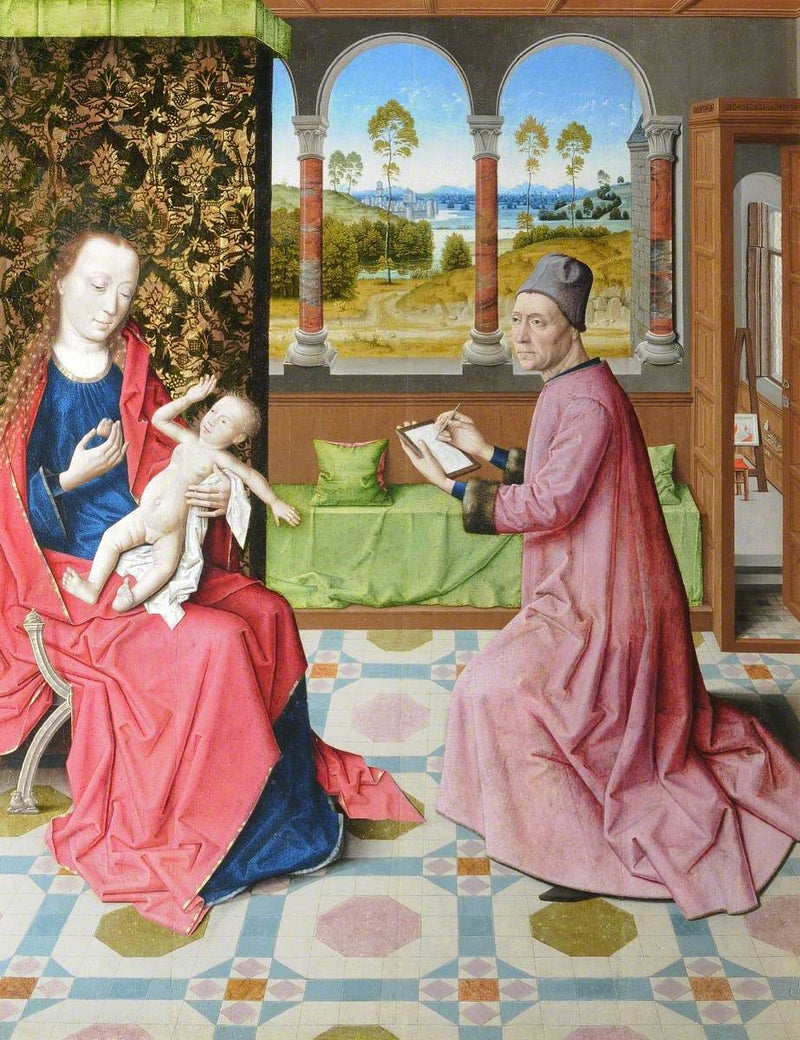 Saint Luc illustrant la Vierge - Dirk Bouts