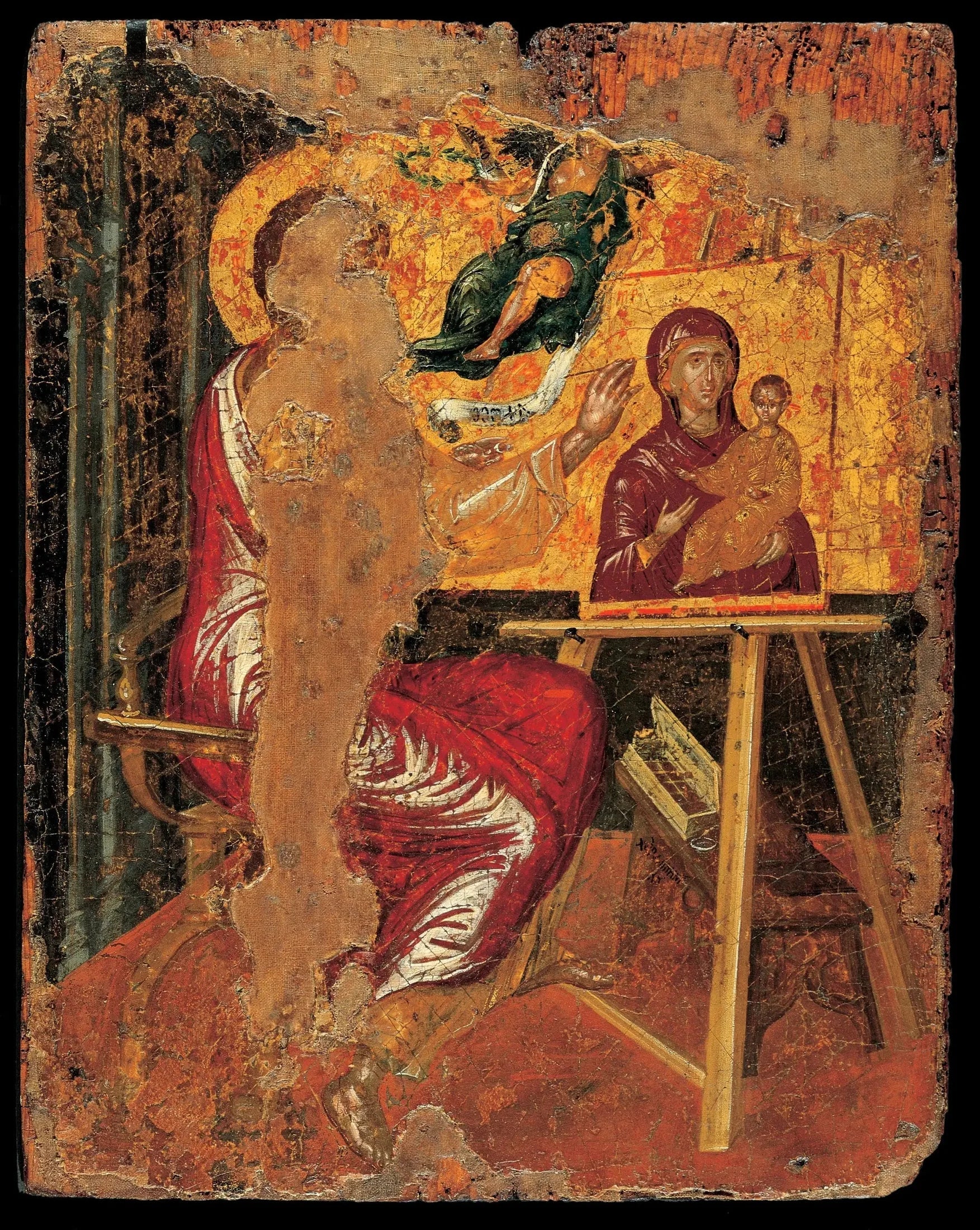 Saint Luc peignant la Vierge - El Greco image 1 reproduction de peinture à l’huile