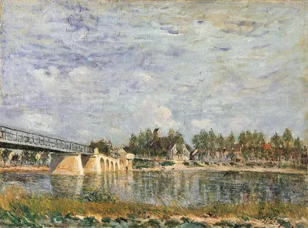 Saint-Mammès - Alfred Sisley image 1 reproduction d’œuvre d’art à l’huile