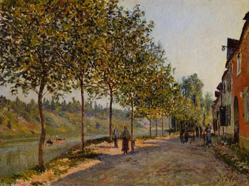 Saint-Mammès et les coteaux de la Celle, matin de juin - Alfred Sisley