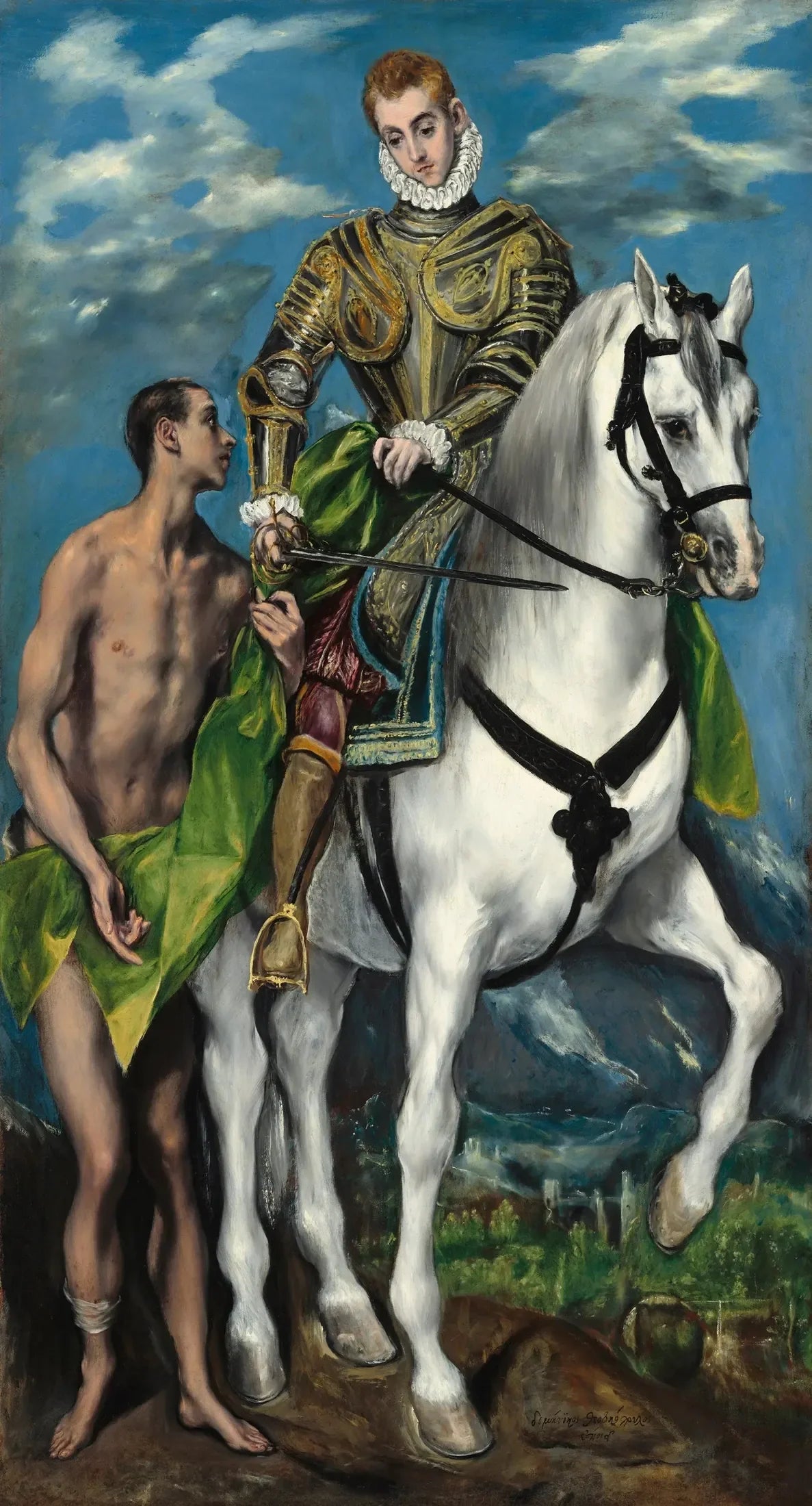 Saint Martin et le Mendiant - El Greco image 1 tableau peint à l’huile sur toile