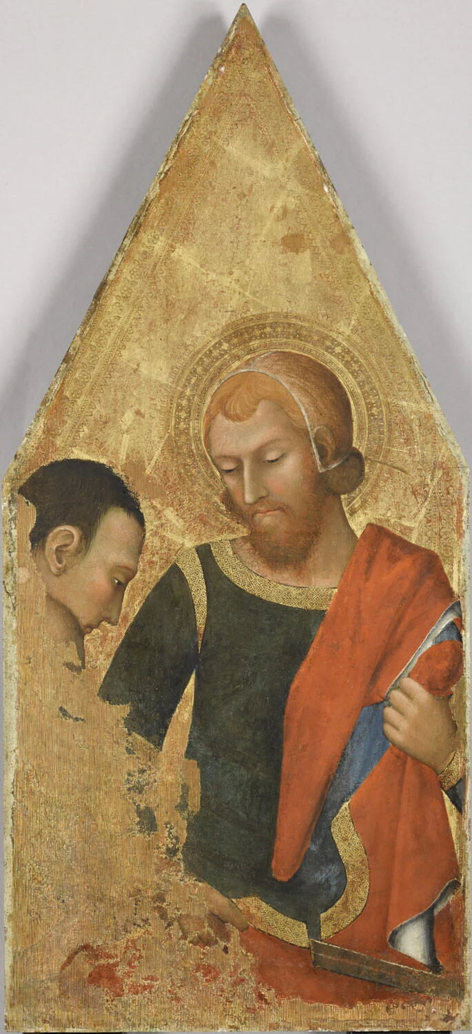 Saint Martin partageant son manteau - Maître des anges rebelles