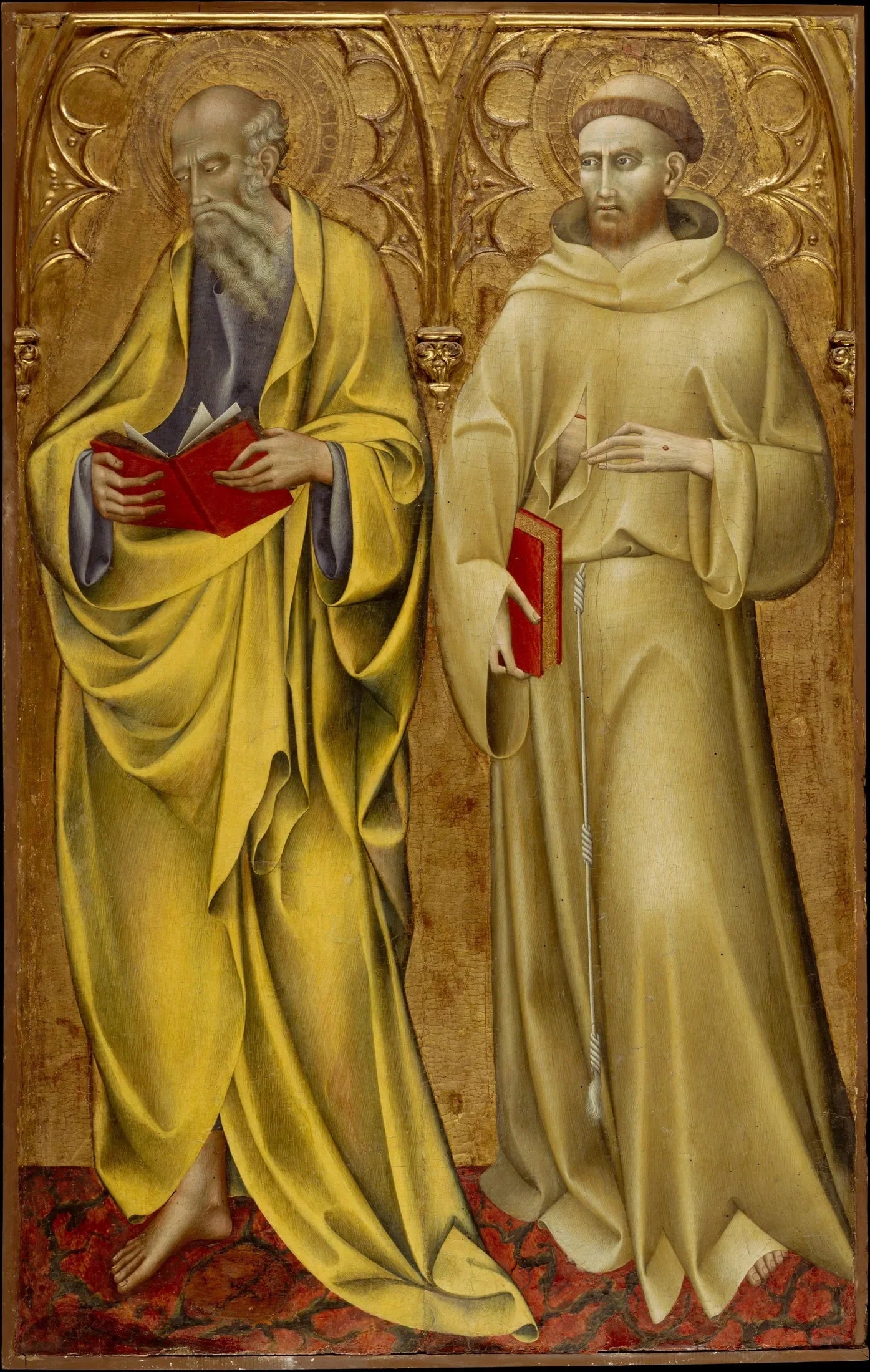 Saint Matthieu et Saint François - Giovanni di Paolo image 1 reproduction artisanale de tableau
