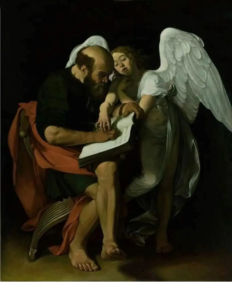 Saint Matthieu et l'Ange - Le Caravage