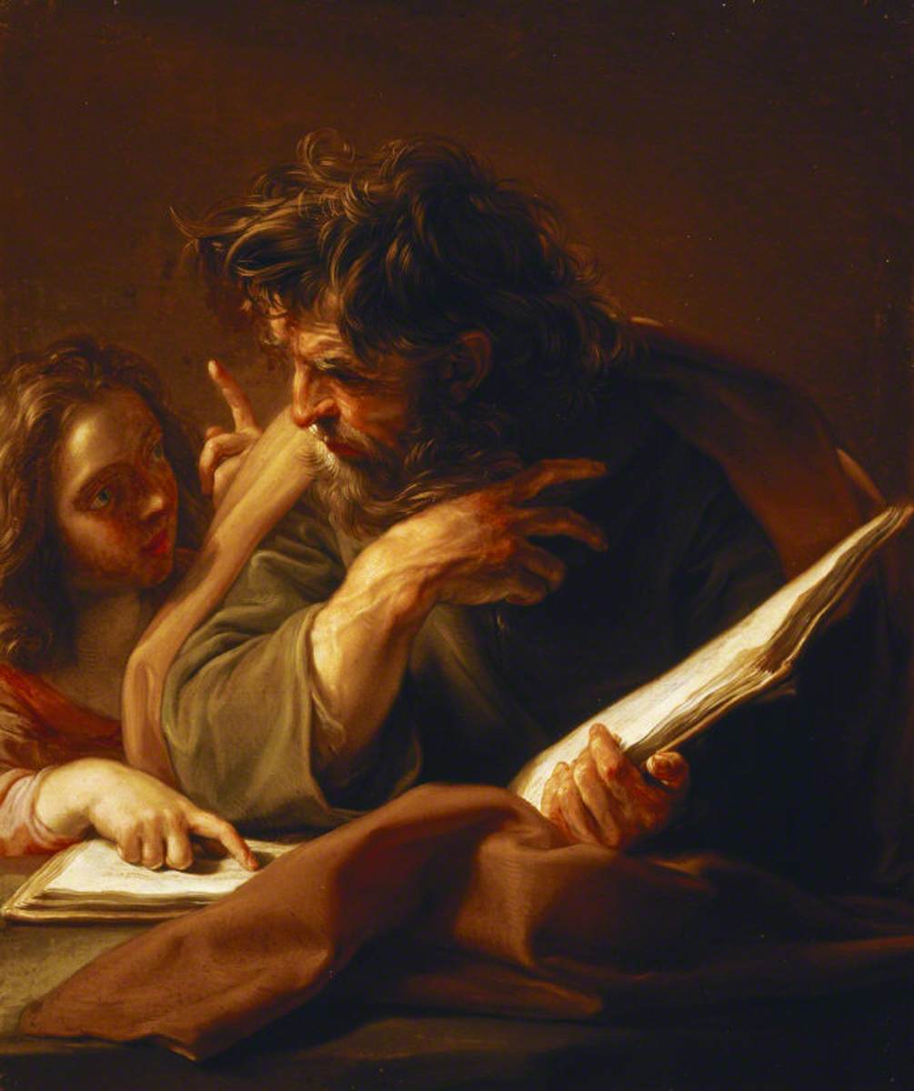 Saint Matthieu - Pompeo Batoni image 1 copie de tableau peinte à la main