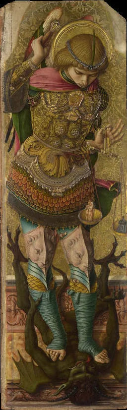 Saint Michel - Carlo Crivelli image 1 copie de tableau peinte à la main
