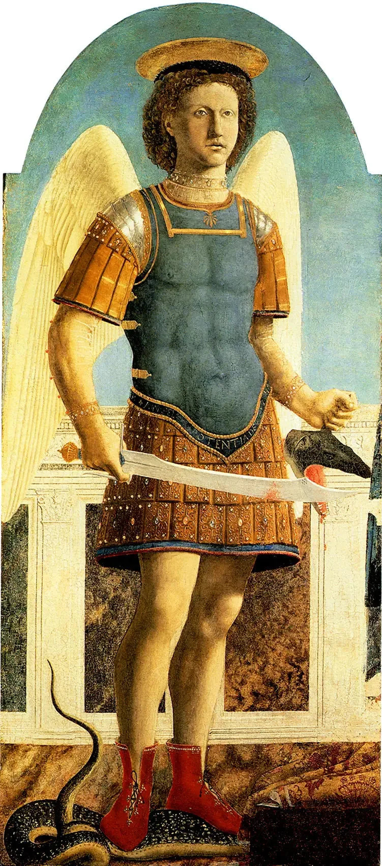 Saint Michel - Piero della Francesca image 1 copie de tableau peinte à la main