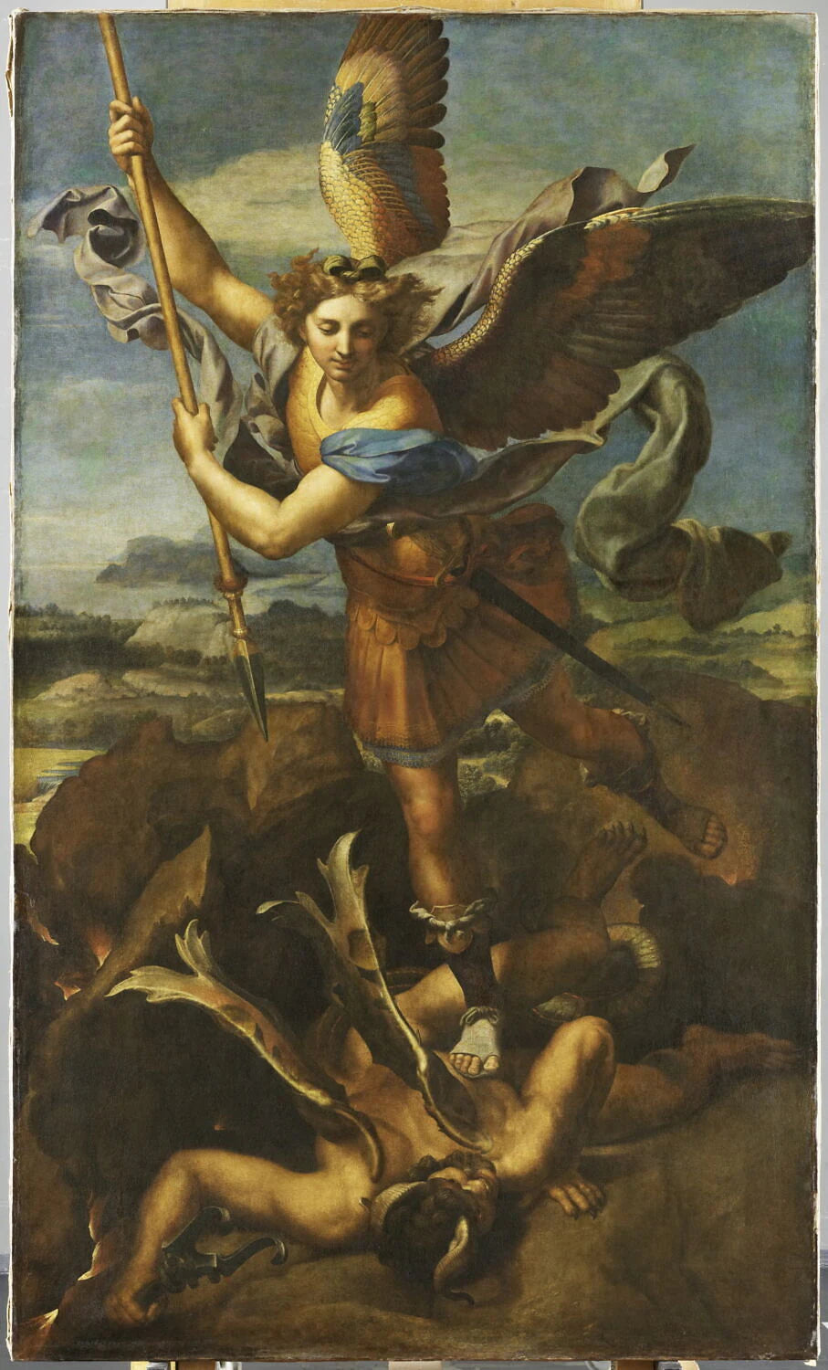 Saint Michel terrassant le démon, dit Le Grand Saint Michel - dit Raphaël Santi Raffaello