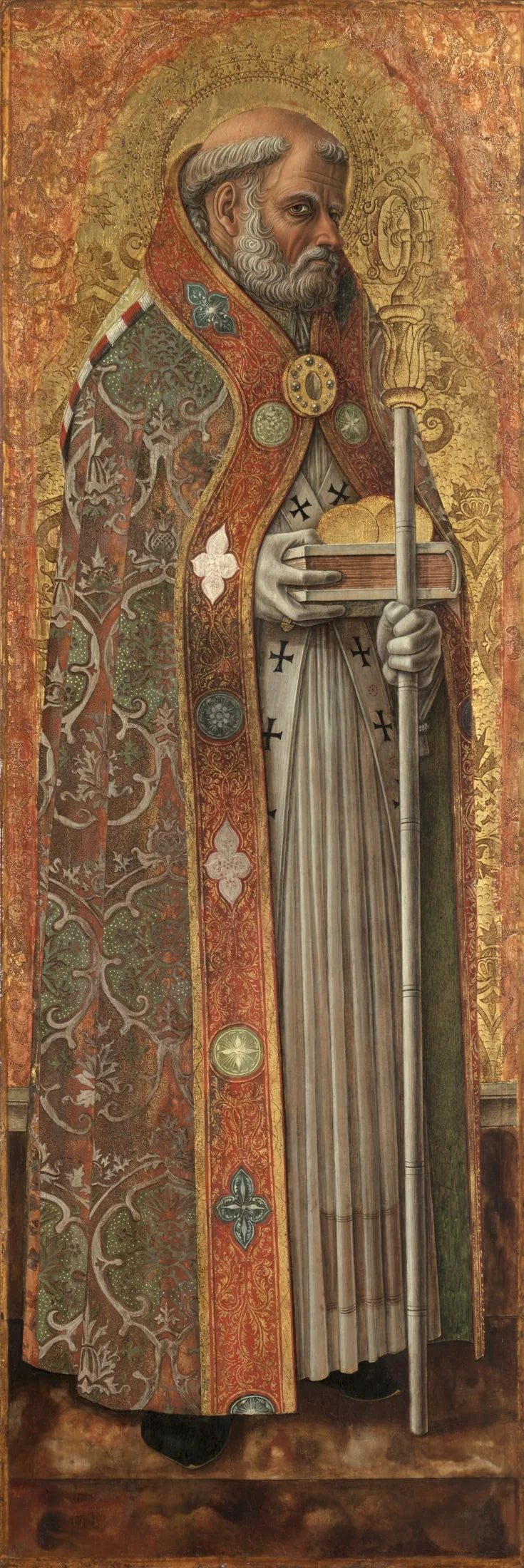 Saint Nicolas de Bari - Carlo Crivelli image 1 copie peinte à la main à l’huile