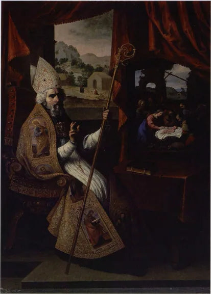 Saint Nicolas de Bari - Francisco de Zurbarán image 1 reproduction d’œuvre d’art à l’huile