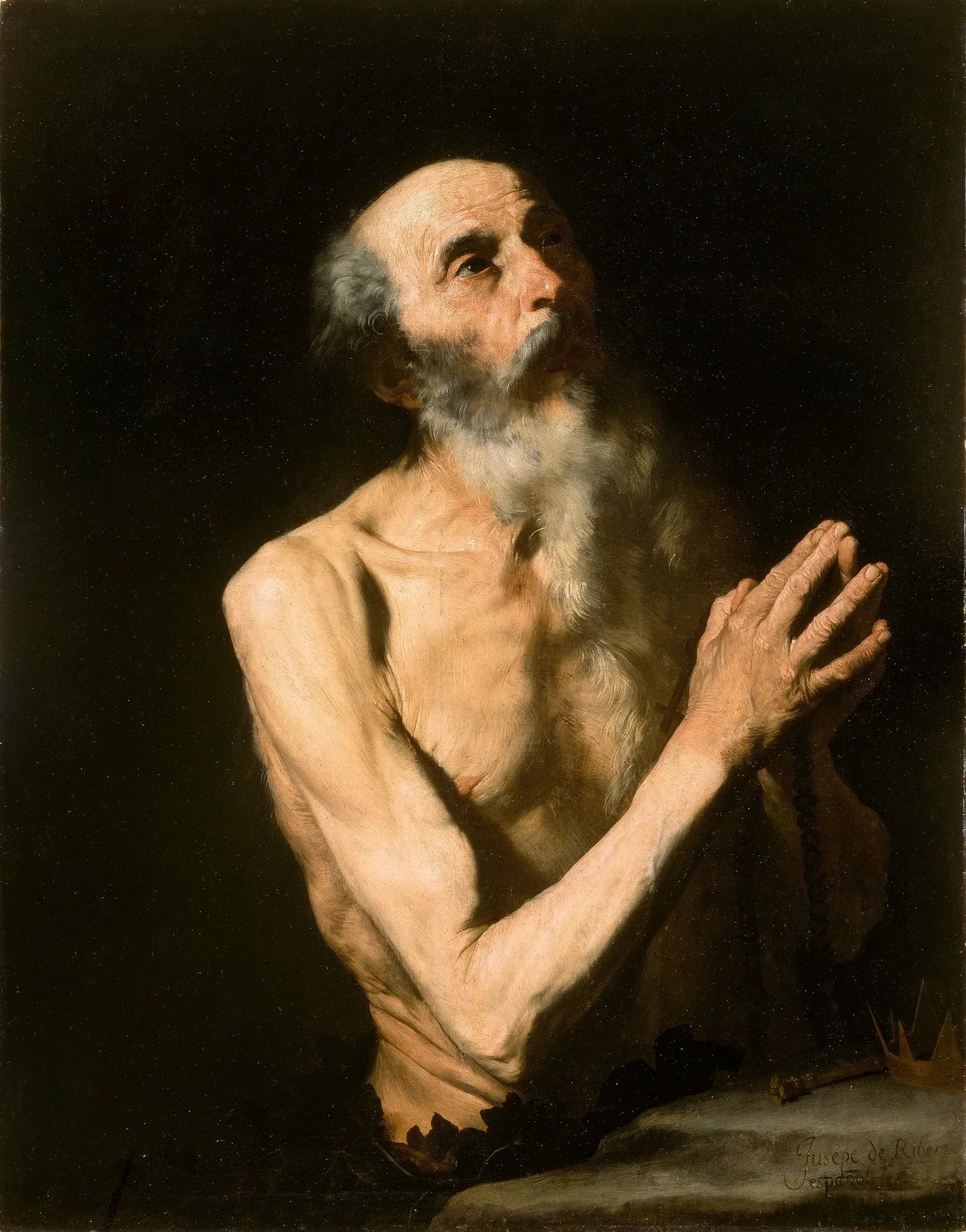 Saint Onuphre - Jusepe de Ribera image 1 reproduction de peinture à l’huile