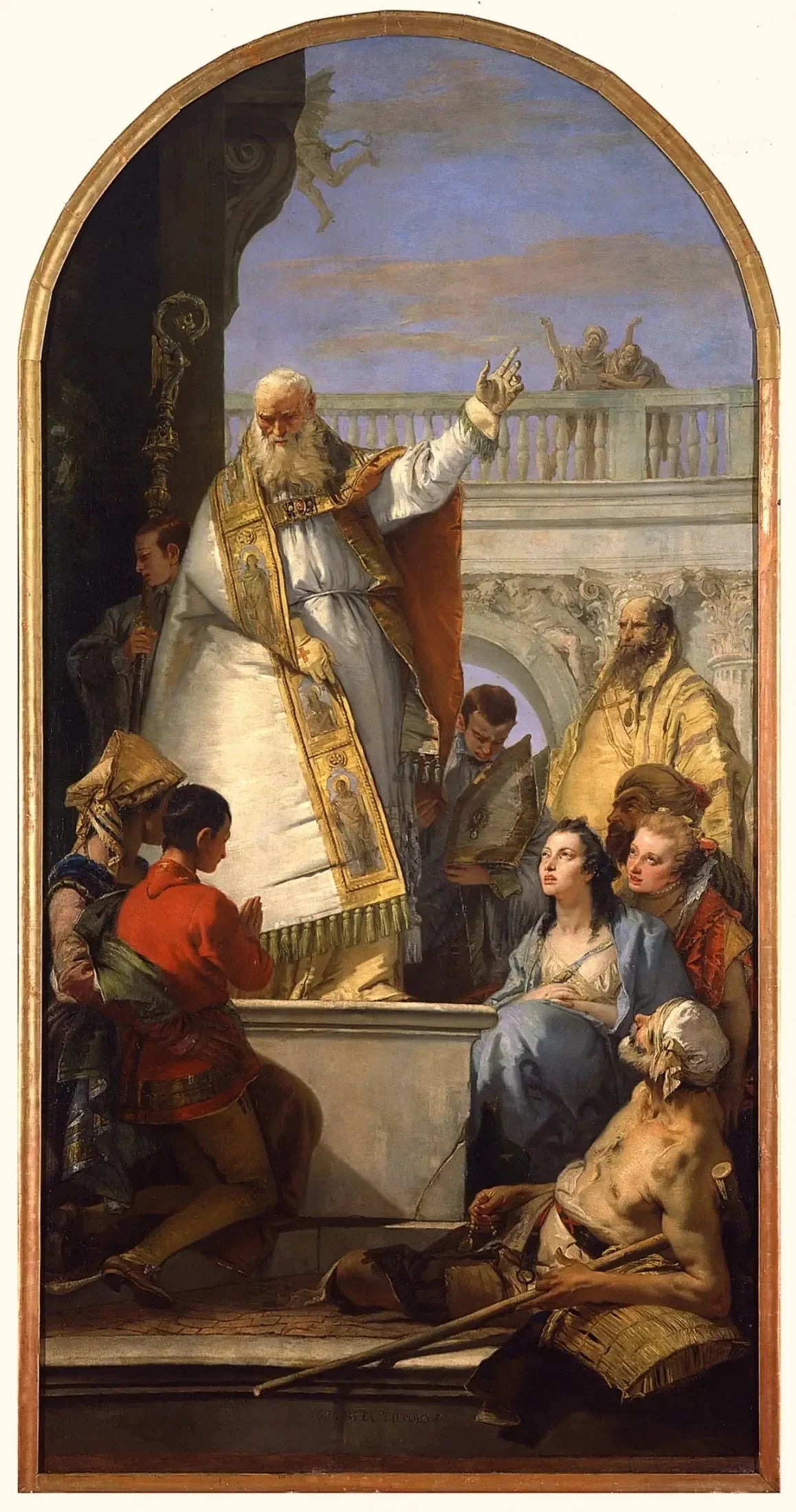 Saint Patrick, évêque d'Irlande - Giovanni Battista Tiepolo image 1 reproduction artisanale de tableau