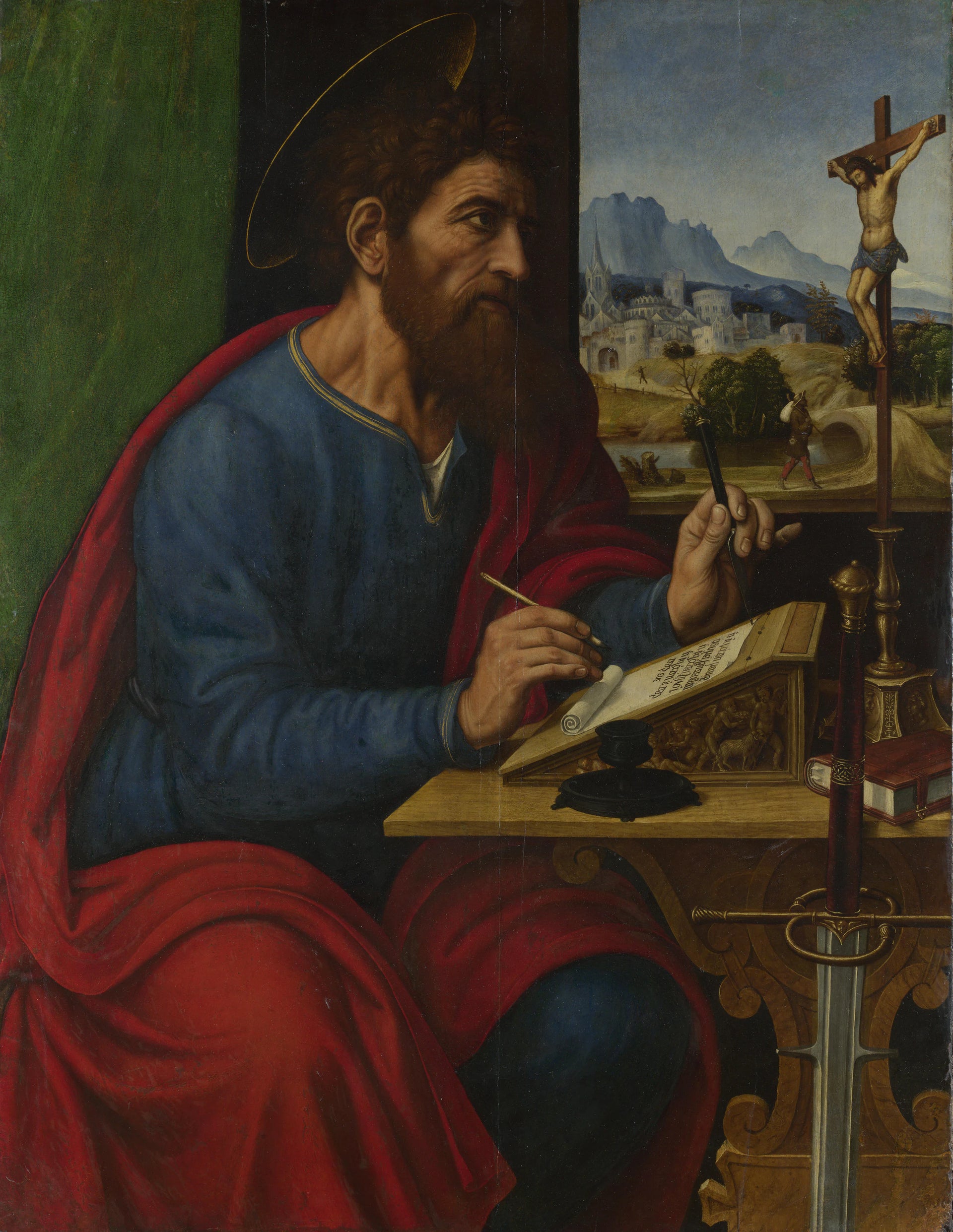 Saint Paul écrivant - Pier Francesco Sacchi