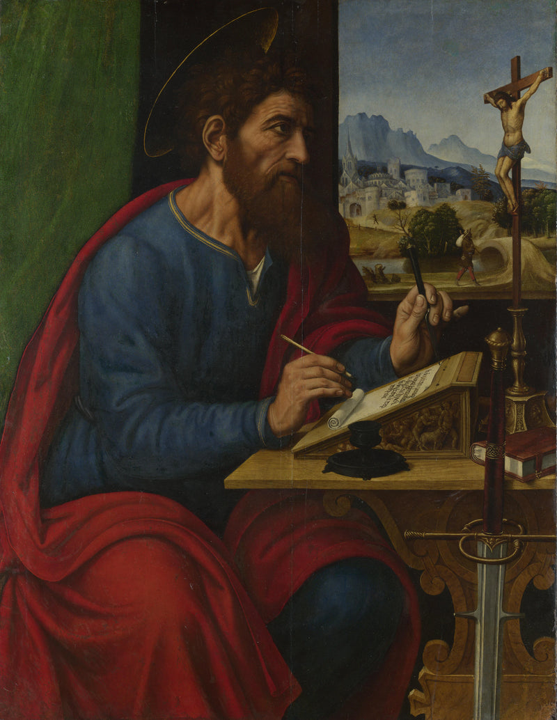 Saint Paul écrivant - Pier Francesco Sacchi
