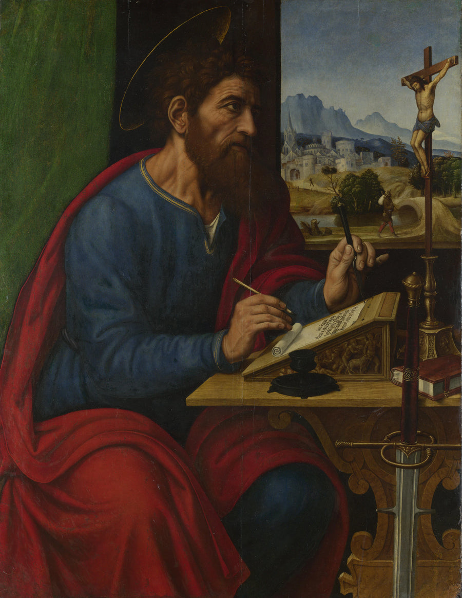Saint Paul écrivant - Pier Francesco Sacchi