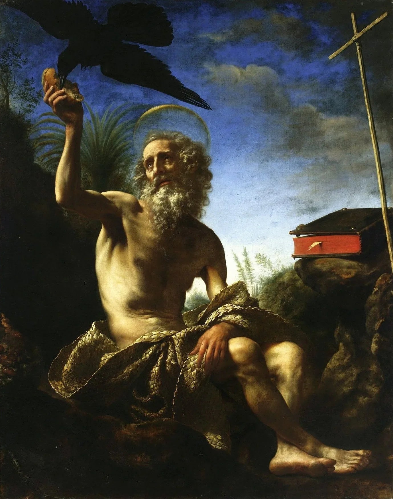 Saint Paul l'Ermite. - Carlo Dolci image 1 reproduction réalisée par Alpha Reproduction