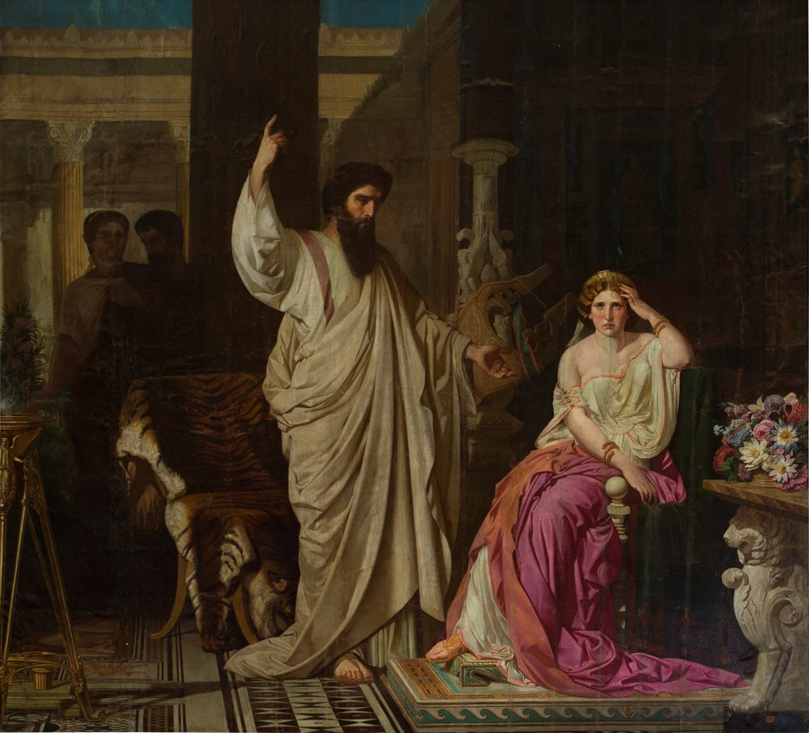 Saint Paul surpris par Néron au moment de convertir Sabina Poppée - Isidoro Santos Lozano Sirgo
