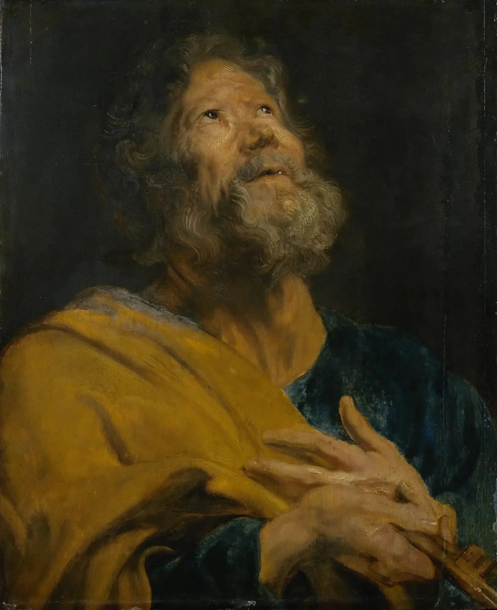 Saint Pierre - Antoine van Dyck image 1 copie de tableau peinte à la main