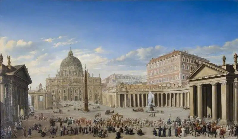 Saint-Pierre de Rome - Giovanni Paolo Panini image 1 reproduction artisanale de tableau