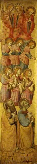 Saint Pierre et Saint Paul avec des anges - Olivuccio di Ciccarello image 1 tableau peint à l’huile sur toile