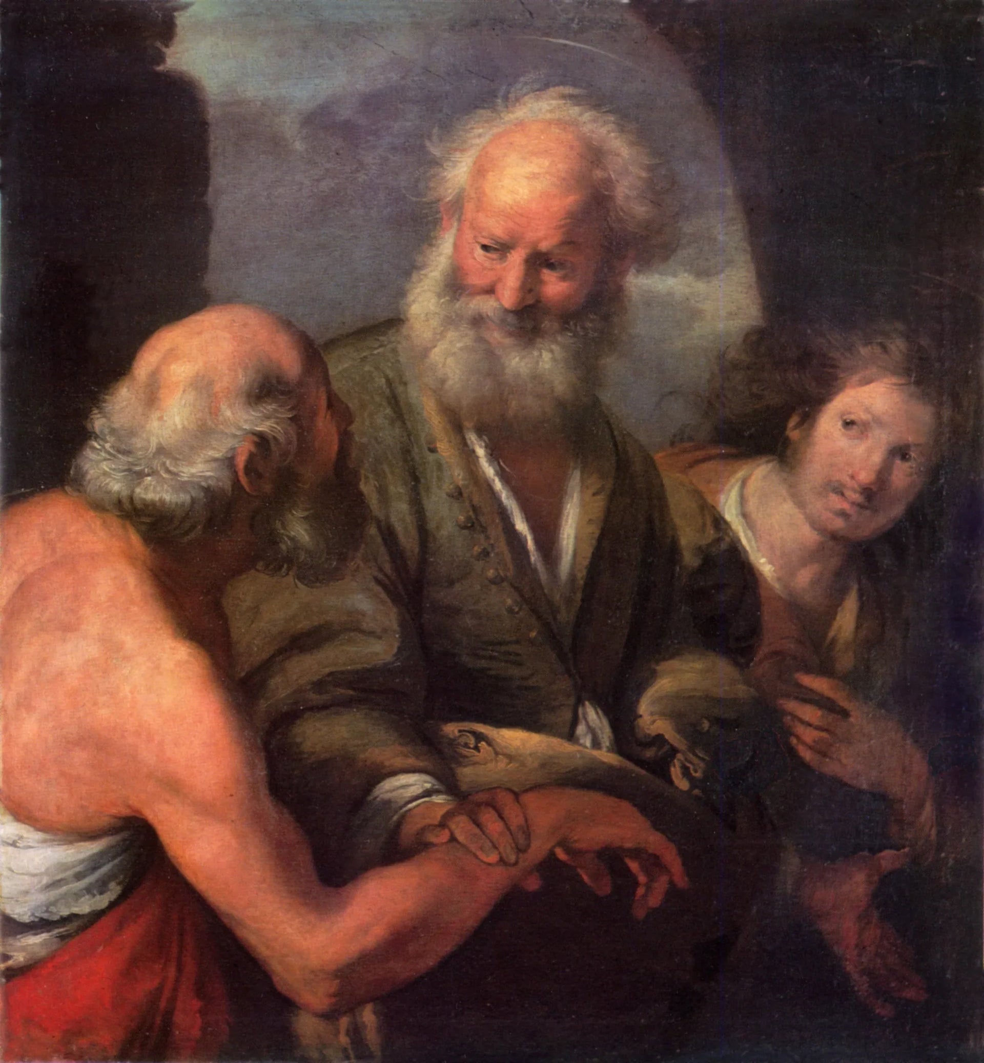 Saint Pierre guérit le mendiant boiteux - Bernardo Strozzi image 1 copie de tableau peinte à la main