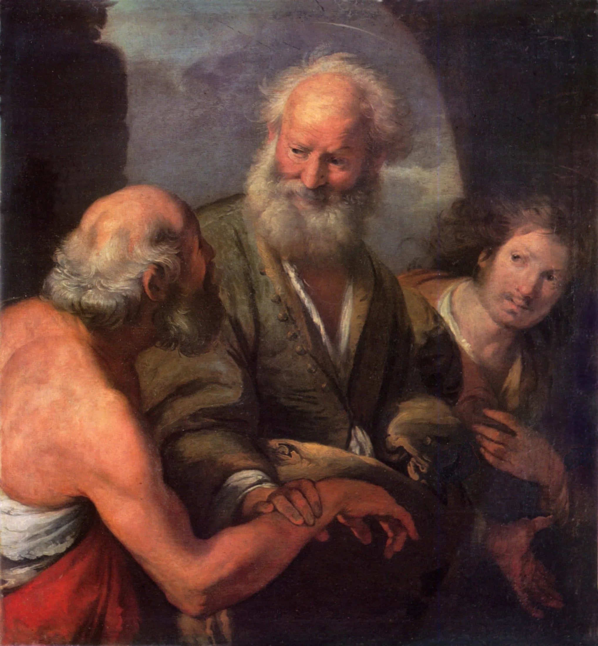 Saint Pierre guérit le mendiant boiteux - Bernardo Strozzi image 1 copie de tableau peinte à la main