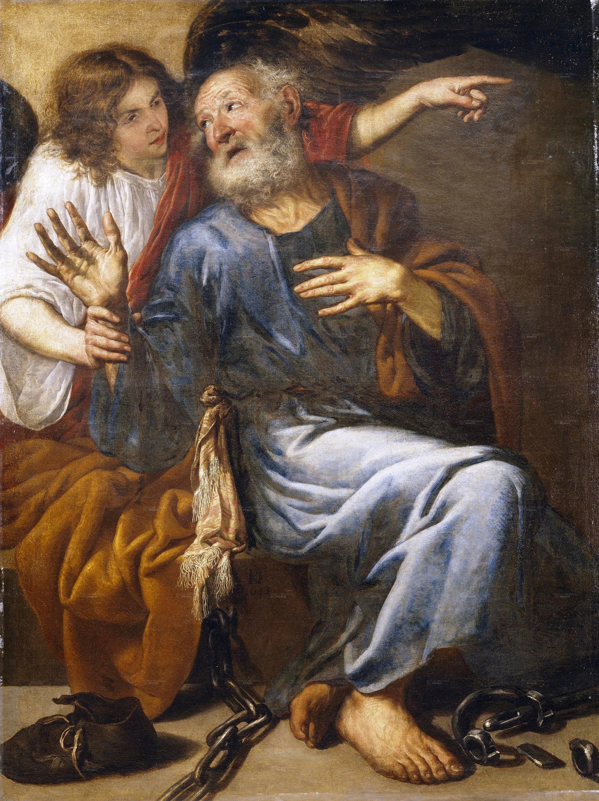 Saint Pierre libéré par l'Ange - Antonio de Pereda