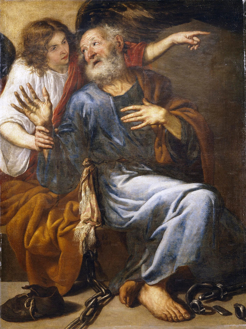 Saint Pierre libéré par l'Ange - Antonio de Pereda