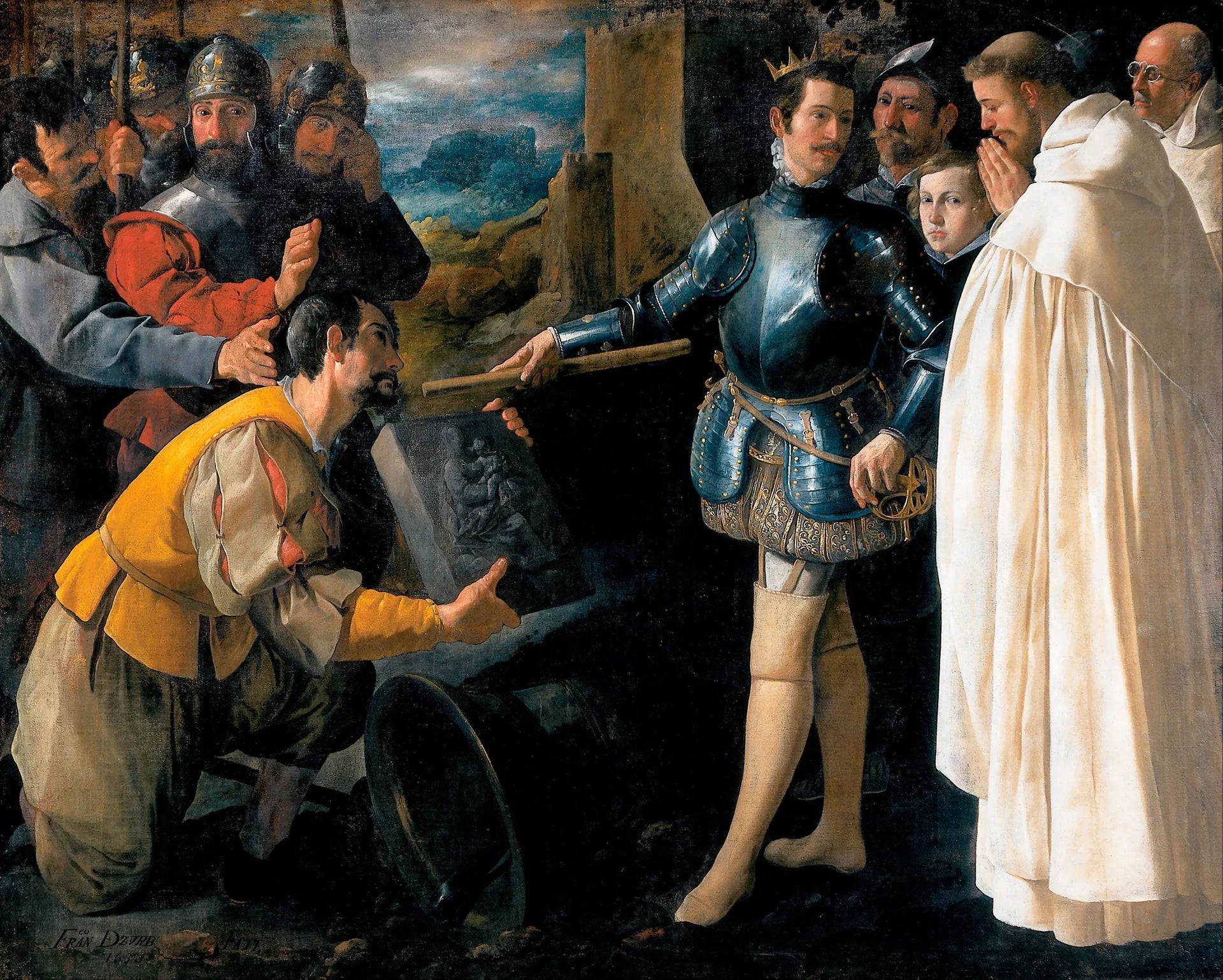 Saint Pierre Nolasco récupérant l'image de la Vierge d'El Puig - Francisco de Zurbarán image 1 reproduction artisanale de tableau