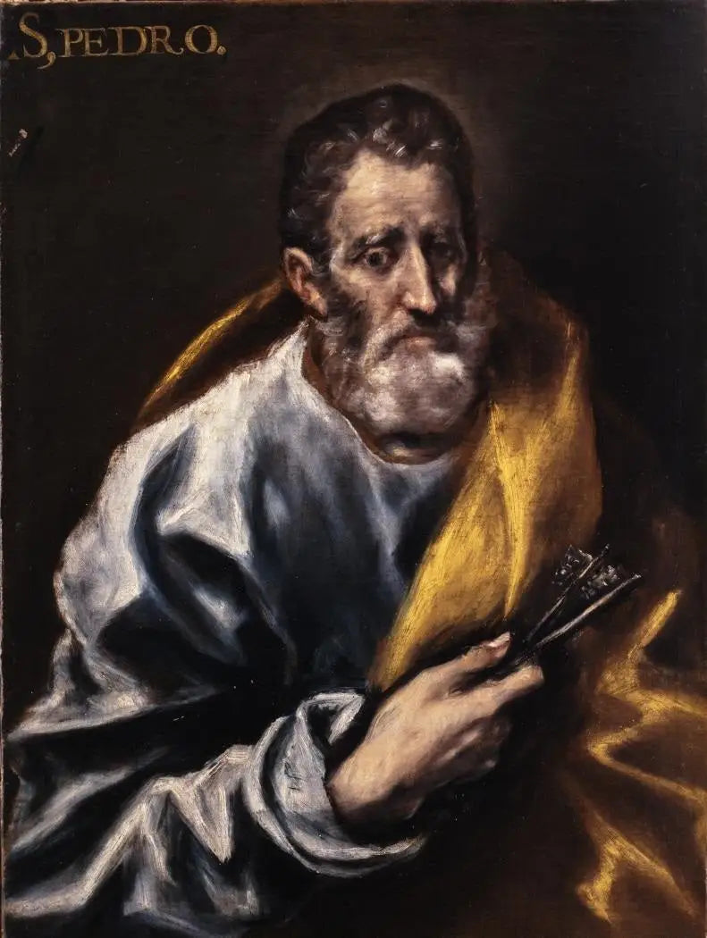 Saint Pierre (Oviedo) - El Greco image 1 copie de tableau peinte à la main