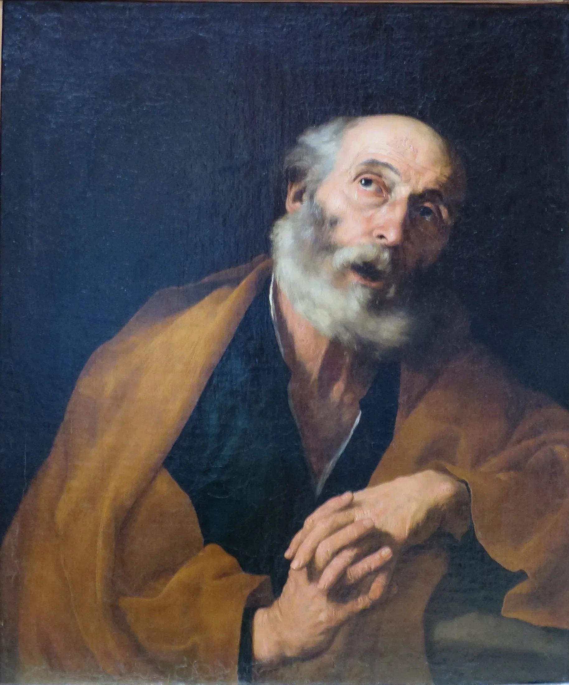 Saint Pierre pénitent - Jusepe de Ribera image 1 copie de tableau peinte à la main
