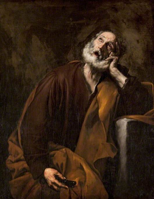 Saint Pierre Repentant - Jusepe de Ribera image 1 tableau peint à l’huile sur toile