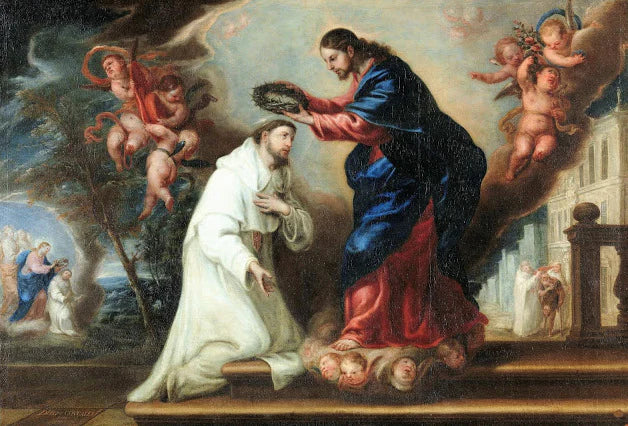 Saint Ramón Nonato couronné par le Christ - Diego González de la Vega