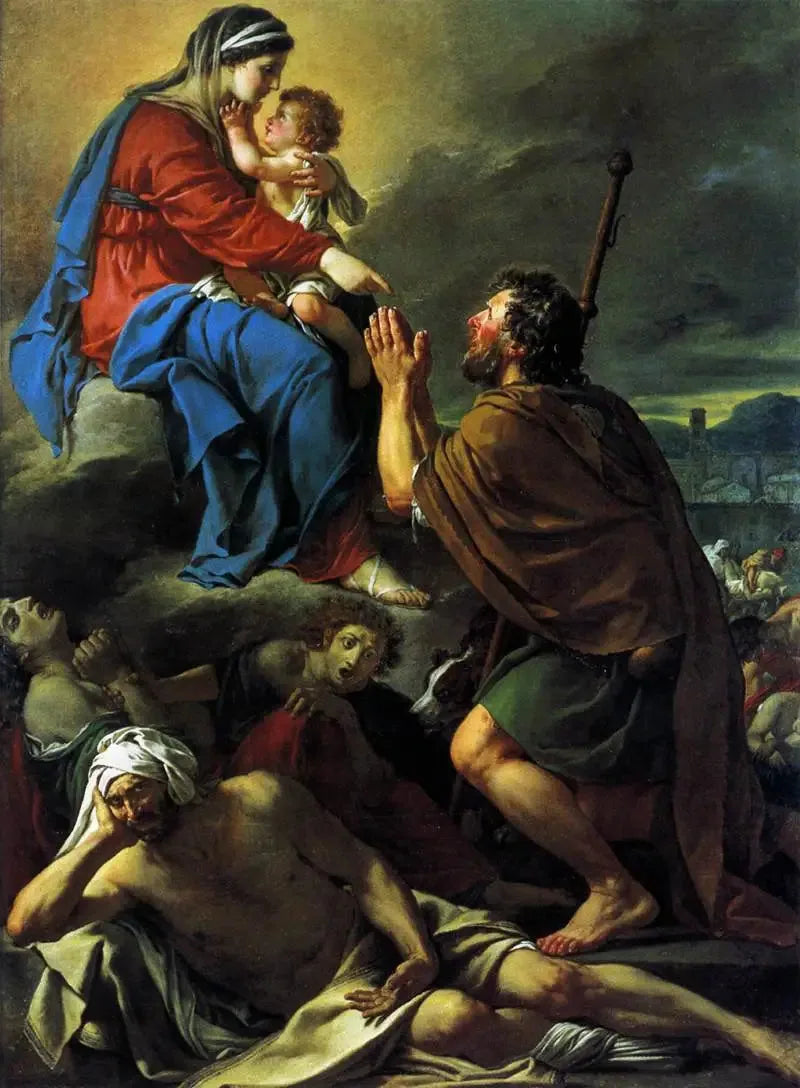 Saint Roch intercédant auprès de la Vierge - Jacques-Louis David