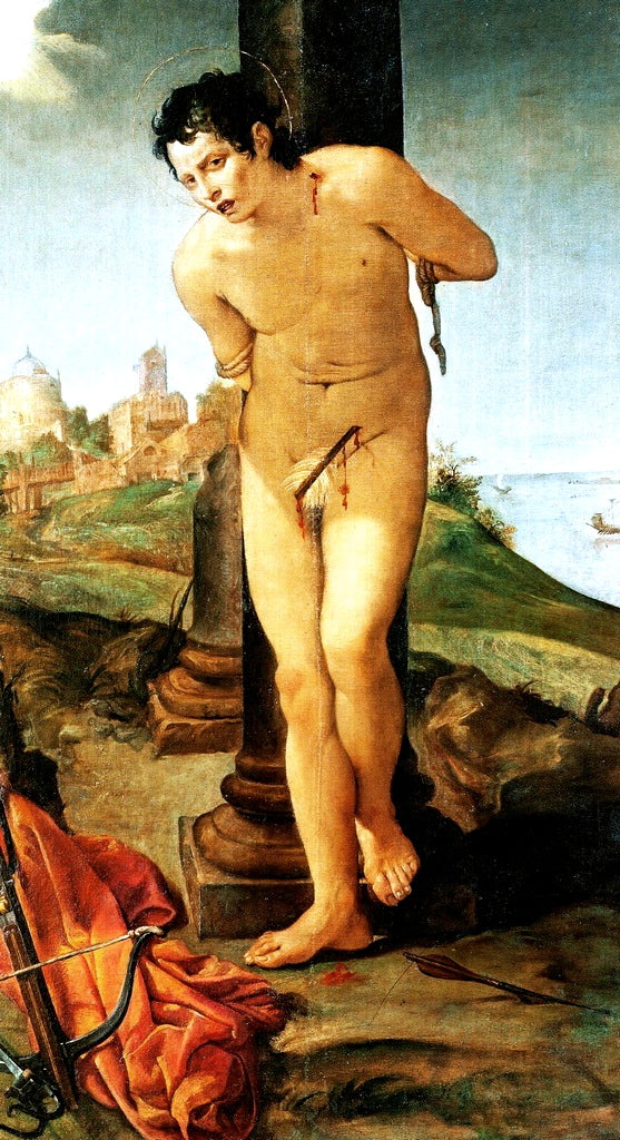 Saint Sébastien - Annibale Carracci image 1 copie de tableau peinte à la main